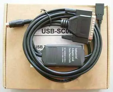 Industrial USB-SC09 Programming Adapter Cable for Mitsubishi MELSEC FX and A Series PLC, Support Win7, SC-09 USB
