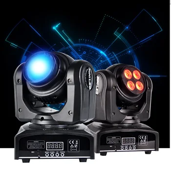 

8 pcs/lot Double face disco light 10W LED mini beam wash moving head