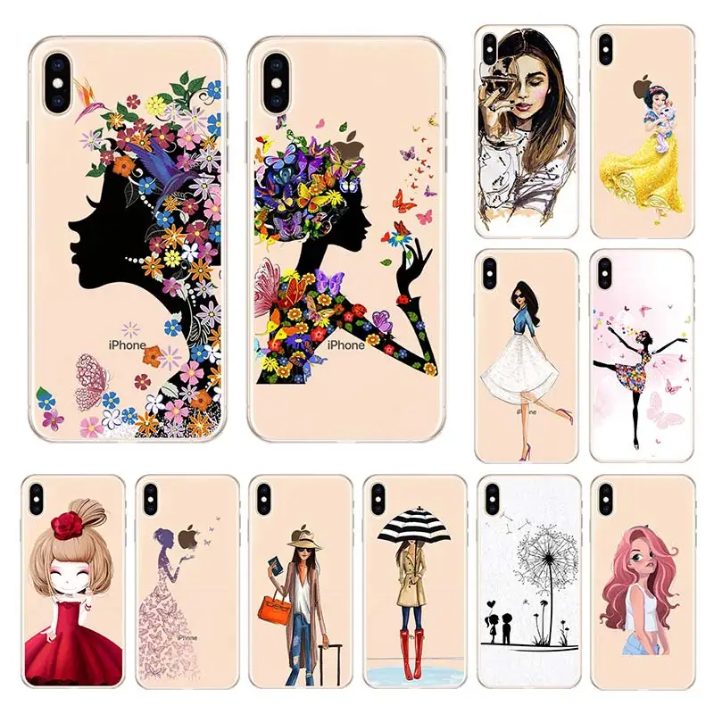 

FORLAS Elegant Patterned case for iphone xs max soft TPU COVER Silicone for iphone8 x xs xr Back Capa