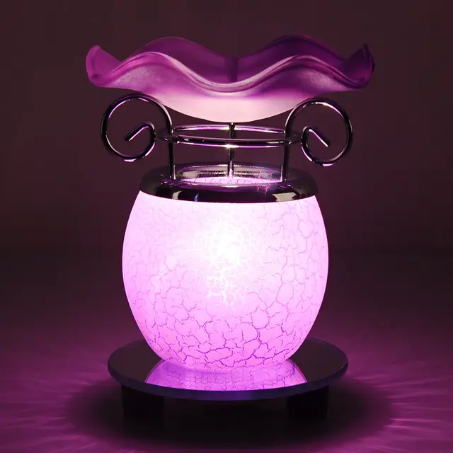 220V Glass Essential Oil lamp Dimming Electric Perfume Diffuser Aromatherapy Base Powder Incense