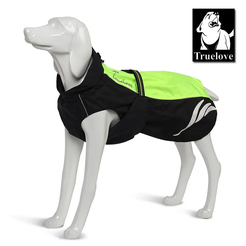 Truelove водонепроницаемый полосатый жилет для собак, жилет для прогулок, маленький средний дождевик для больших собак, нейлоновая куртка для домашних животных, светоотражающее пальто для безопасности