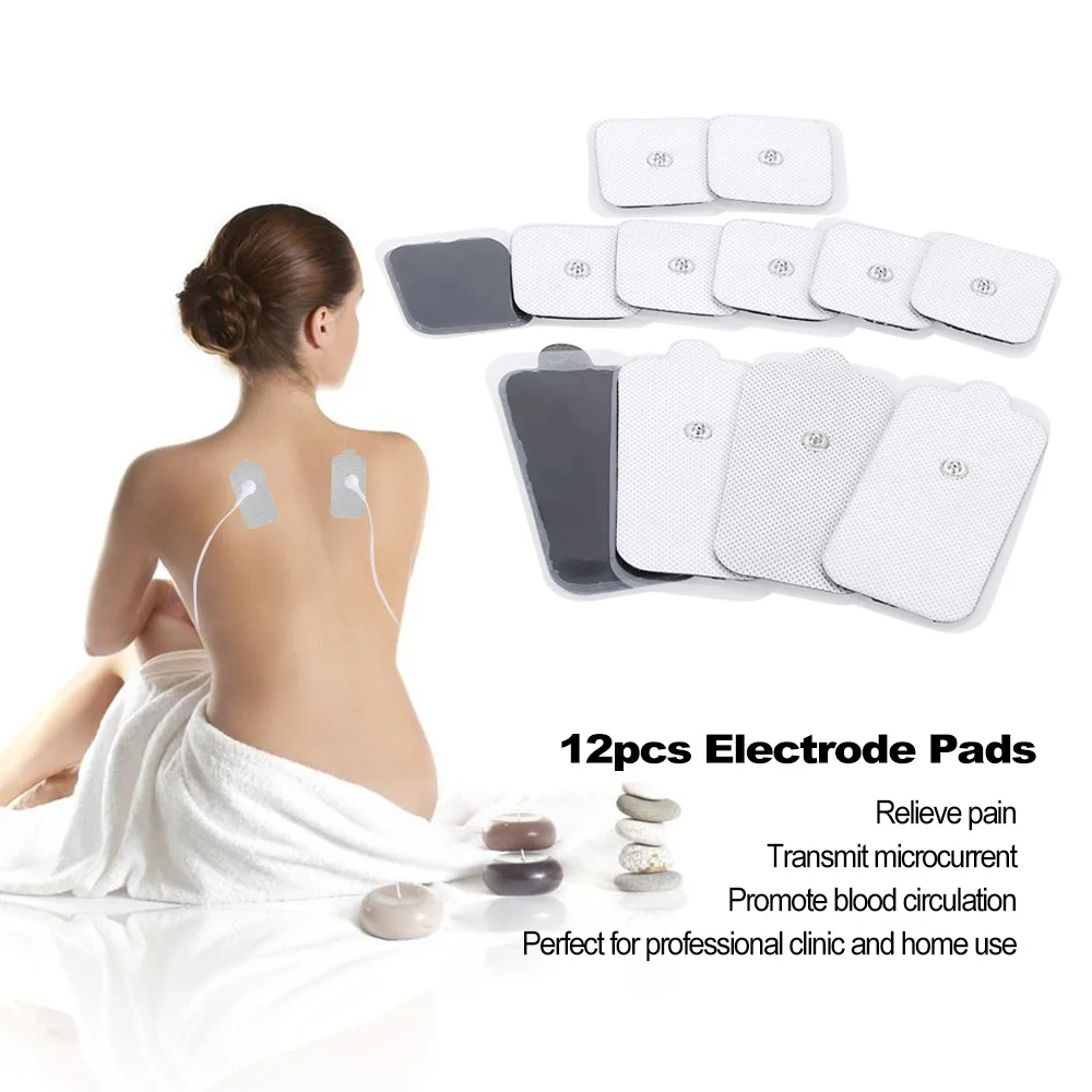 8 Small + 4 Large Electrode Pads Tens Massage Pads Physiotherapy Pad Muscle Relax Electronic Pad