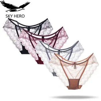 

SKY HERO Underwear Women Sexy Panties Lot Ondergoed Dames Slips Lace Briefs Culotte Woman Cotton Sous Vetement Femme Hot Sale Fh