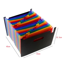 FangNymph расширяющаяся папка для файлов 24 кармана, черный аккордеон А4 Папка для хранения карт