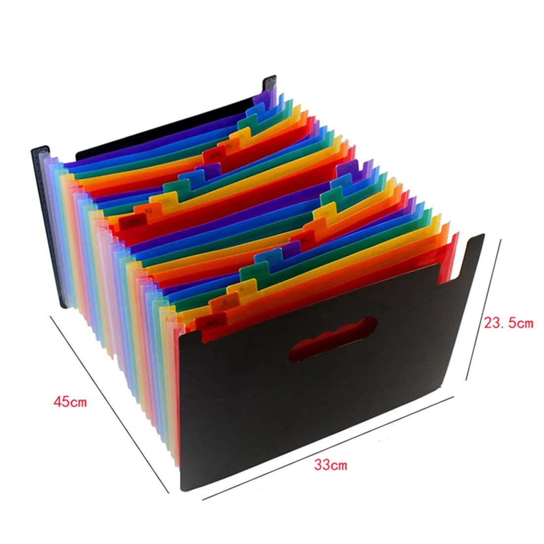 FangNymph папка-гармошка 24 Карманы, черный типа «гармошка» A4 папка карты Примечания ящик для хранения