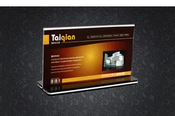 

10X15 cm T-shaped acrylic table card, table display stands, Transparent table sign display seat. Item NO: 635