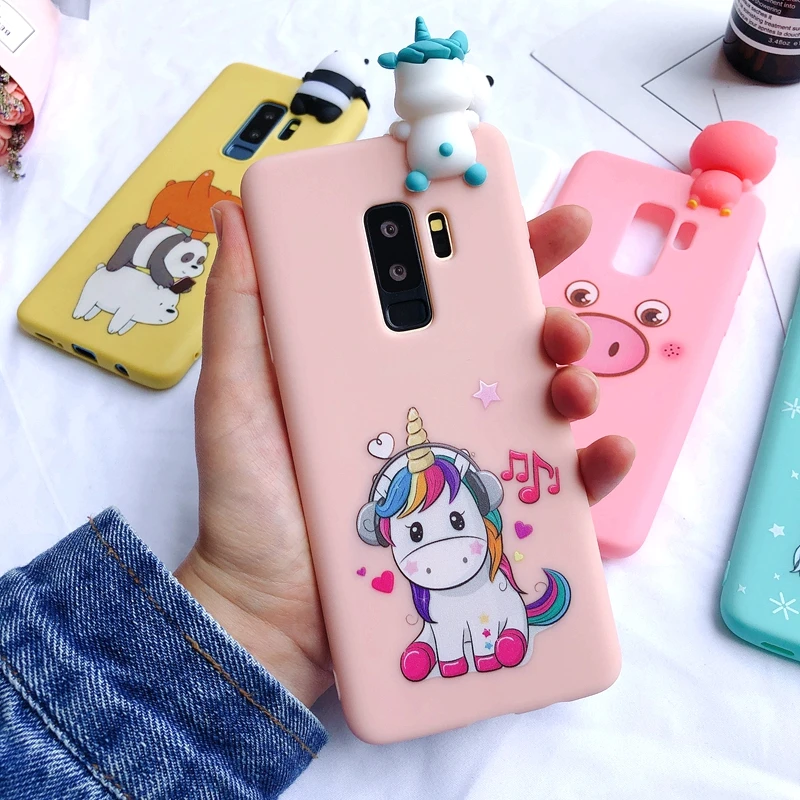 J4 J6 плюс 3D чехол etui samsung Galaxy J4 J6 плюс чехол Kawaii Единорог силиконовый чехол для samsung J4 J6 чехол для телефона - Цвет: 3