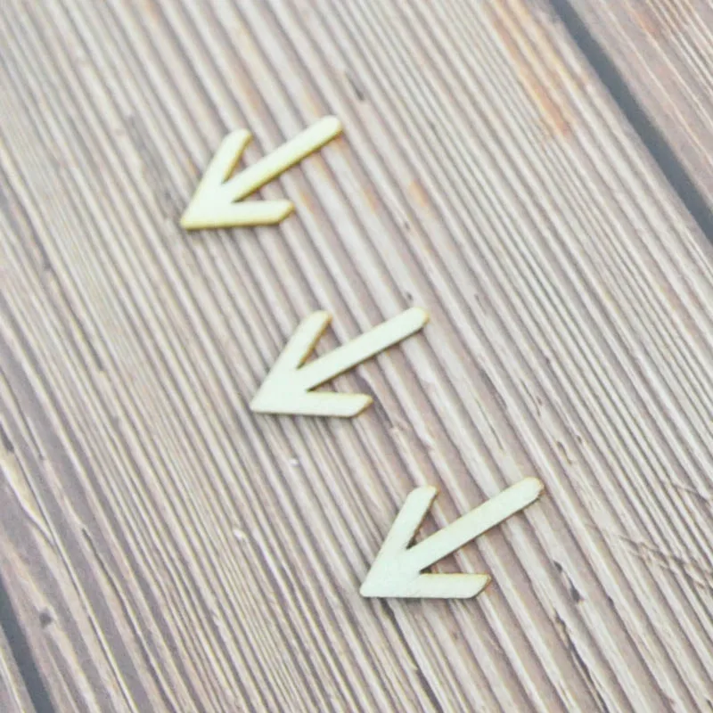 Happymems 120 шт стрелы деревянные формы DIY скрапбукинг украшения дома деревянные украшения ремесла в форме стрелок