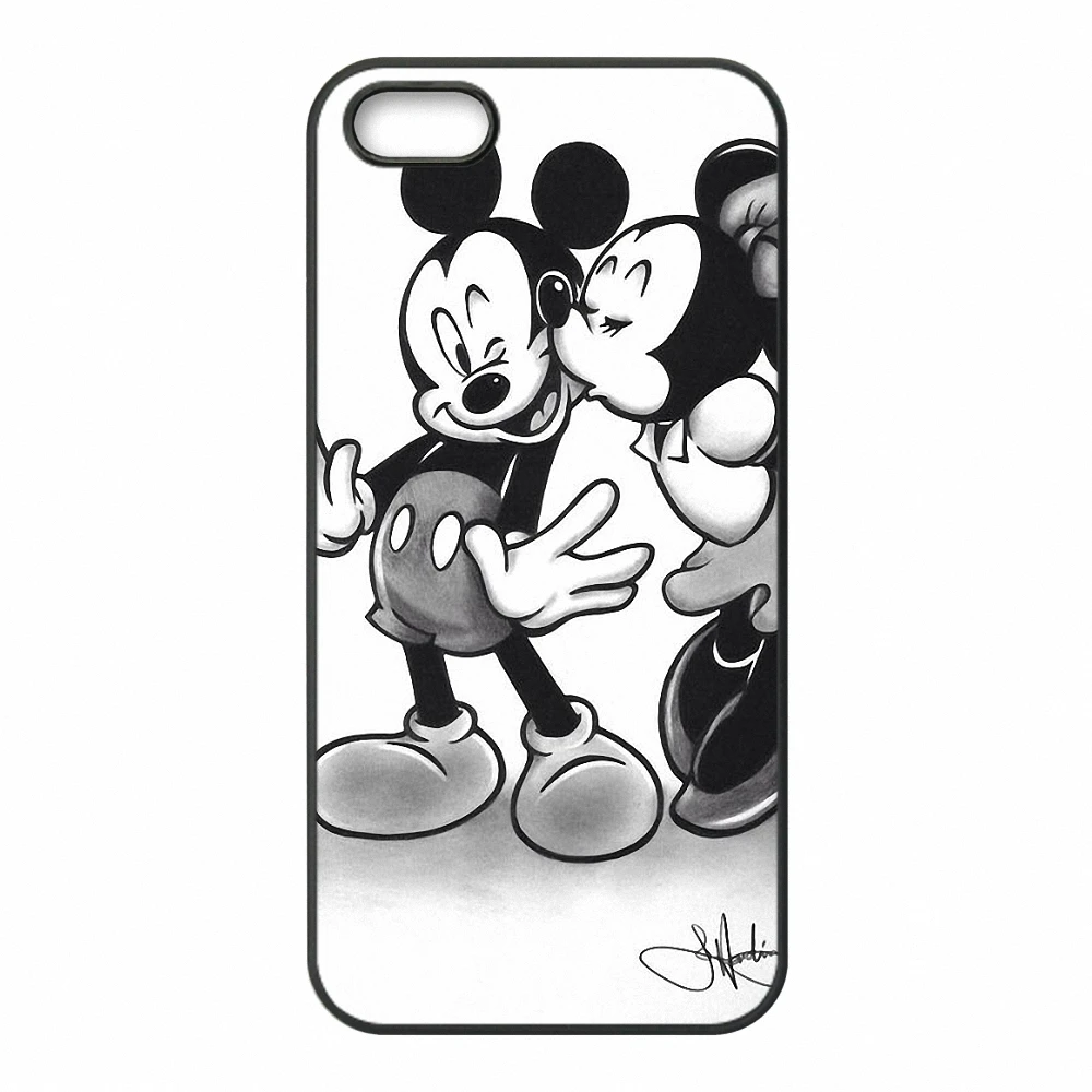 KETAOTAO Accessori Amore mickey minnie чехол для телефона s для iPhone 4S 5C 5S 6S 7 8 SE 5Plus XR XS Max чехол из мягкого ТПУ резины силикона - Цвет: Прозрачный