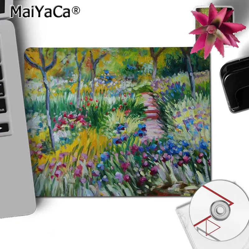 Небольшие игровые коврики для мыши MaiYaCa Monet Garden Lotus Настольный коврик игровой ПК