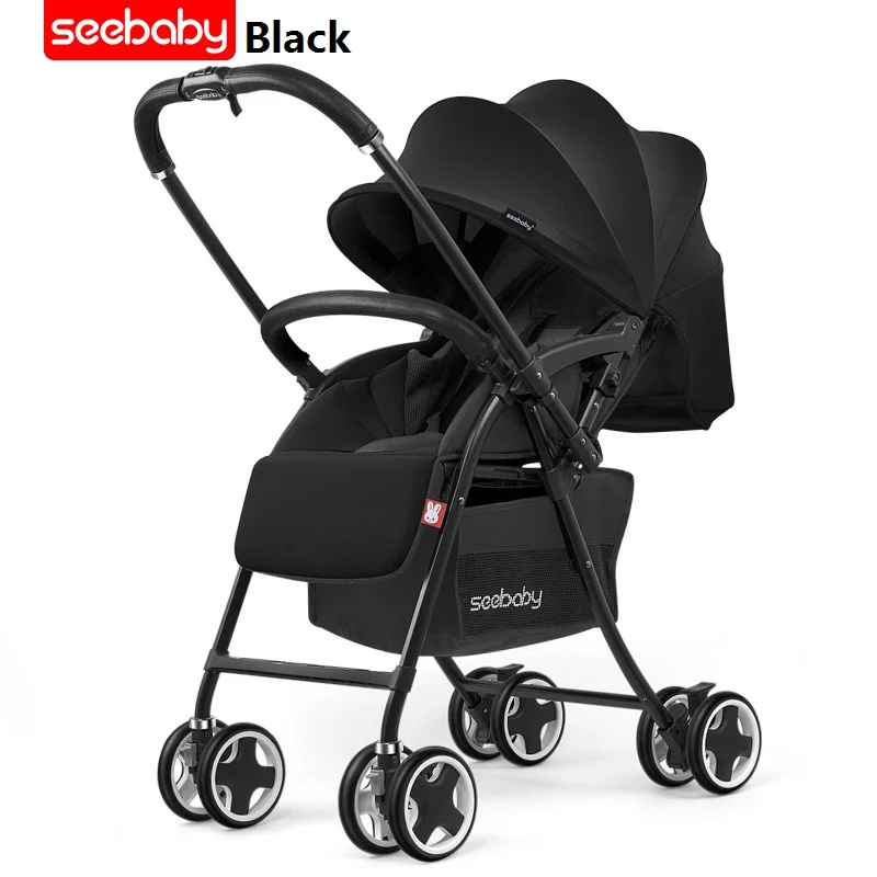 Seebaby лучшая коляска-трансформер, двухсторонняя, высокая, Ландшафтная, реверсивная коляска, складной светильник