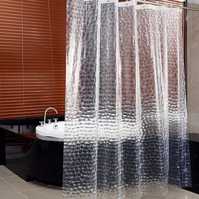 180x180CM EVA Bathroom Shower Curtains Liners 3D Water Cube Effect ... 180x180CM EVA Bathroom Shower Curtains Liners 3D Water Cube Effect ...