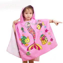 Ткань из микрофибры, Пляжное Полотенца 120*60 см Мультфильм Детские пляжные полотенца легко поглощающее влагу полотенце для детские салфетки