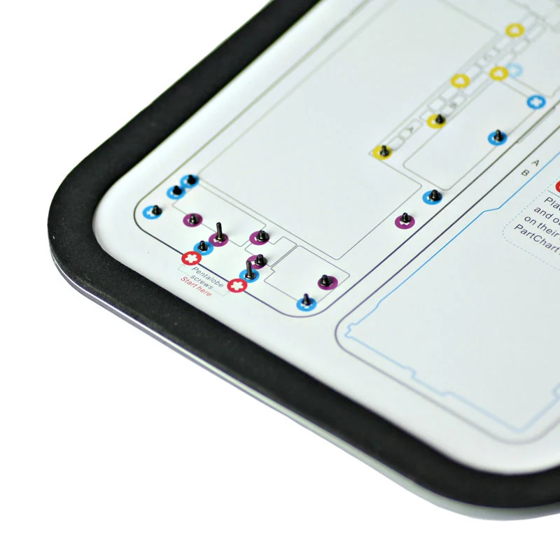 9 шт. направляющая прокладка Магнитный винтовой коврик для iPhone 6 6s 6 p 6s p 7 7 p 8 8 p Профессиональный Магнитный винт коврик техническое руководство по ремонту Pad