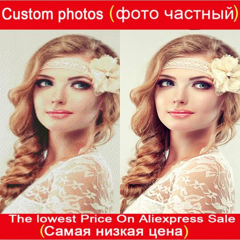 

5D DIY Diamond Painting Private custom Photo Custom Make Your Own Diamond Painting Full Drill Diamond Rhinestone Embroidery