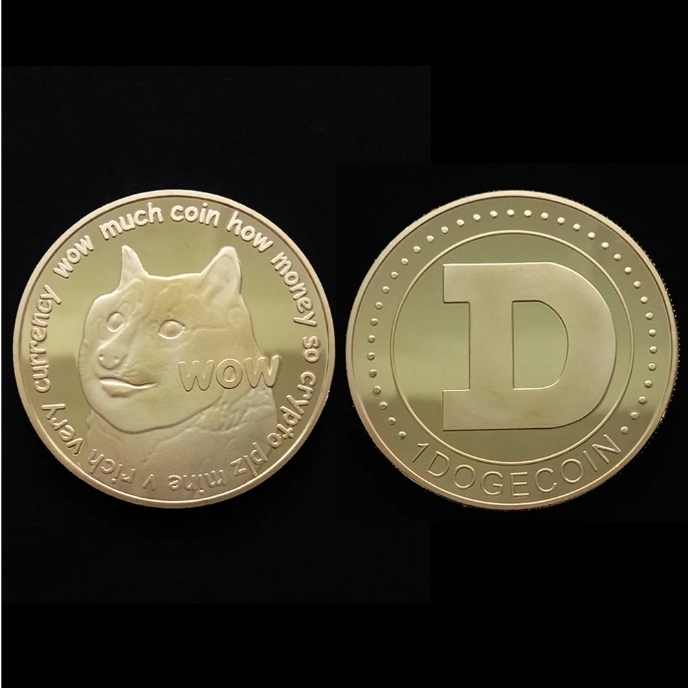 Монеты иностранных валют Dogecoin памятная монета Dogecoin сувенирная коллекция искусства