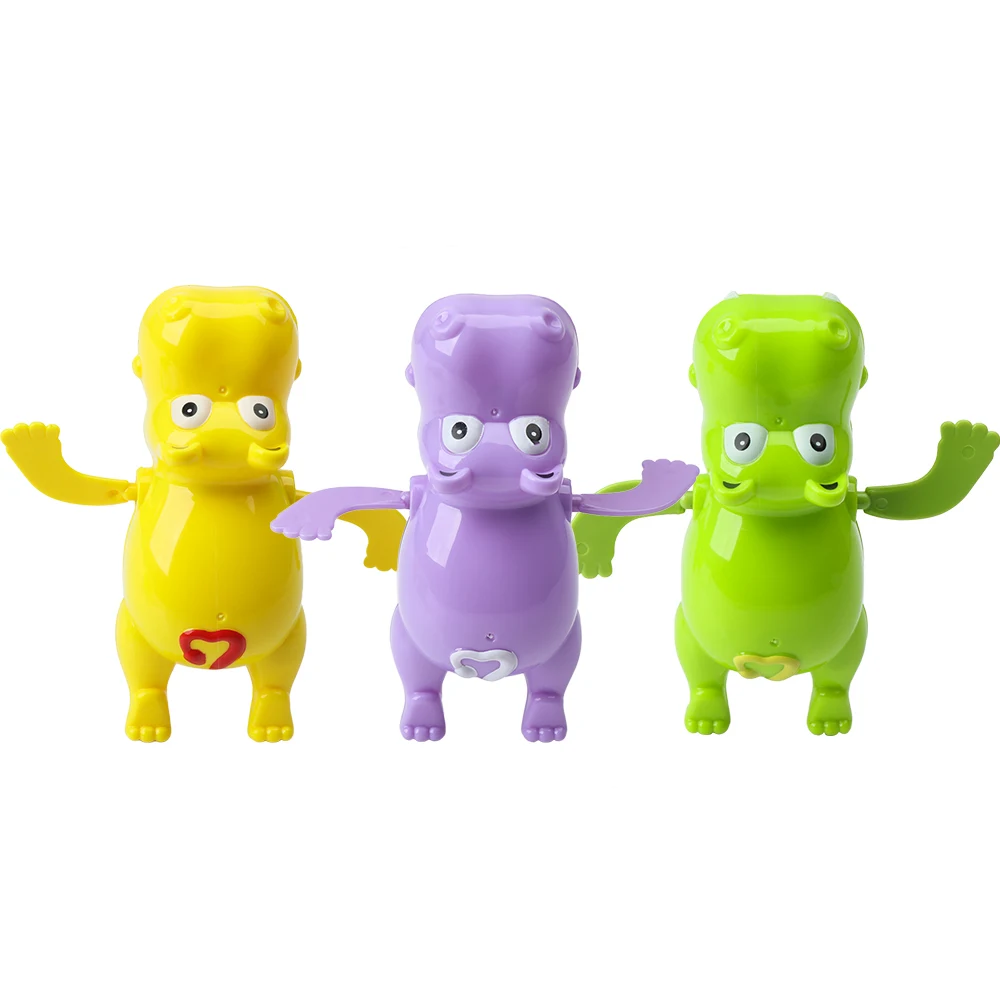 

New Kids Wind Up Clockwork Toy Hippo Shape Bath Toy Baby Toys Kids Educational Toy Color Random