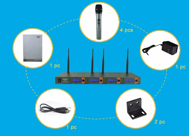 FB-V04  15 Wireless Microphones