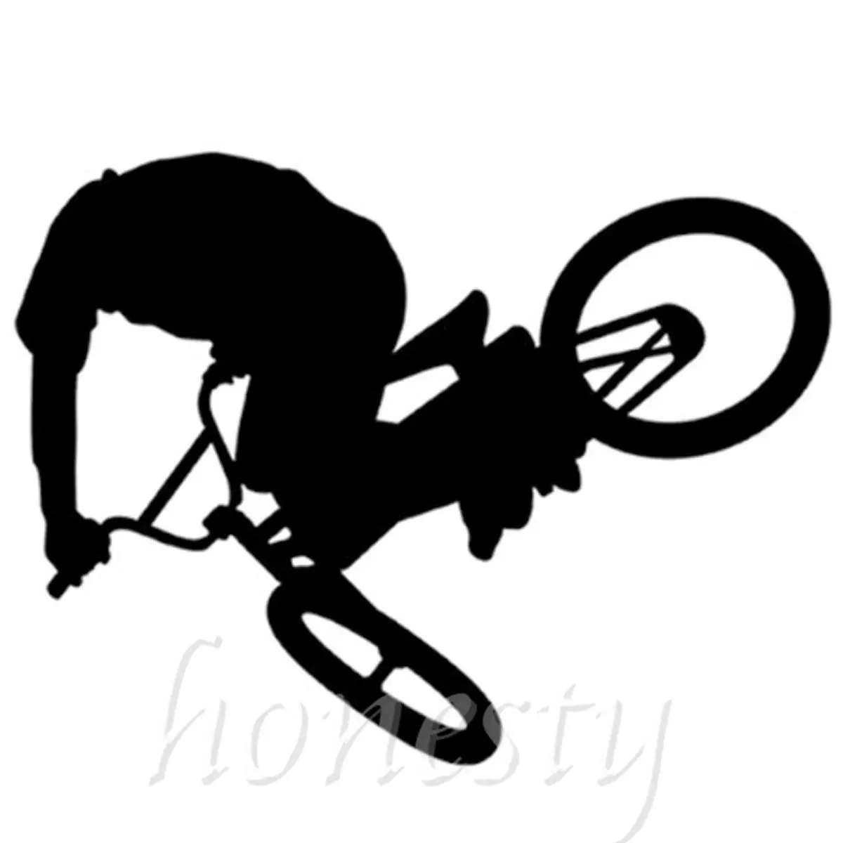 Funny Bicycle Wall Glass Door Window Home Car Sticker Laptop Auto Truck