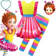 Summer new fancy nancy beautiful Nancy cosplay children's Halloween show dress set fancy nancy nancy clancy seeks a fortune
