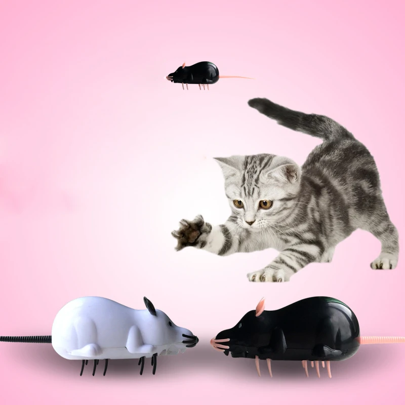 

Pet Cat Toys Electric Mouse Cat Mouse Racer Simulation Moving Funny Fake Mice Training Interactive Toy For Animals Accessories