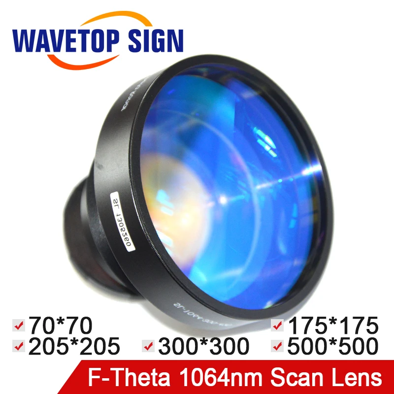 

WaveTopSign fiber laser scan lens F-Theta lens 1064nm use for Fiber Laser Machine