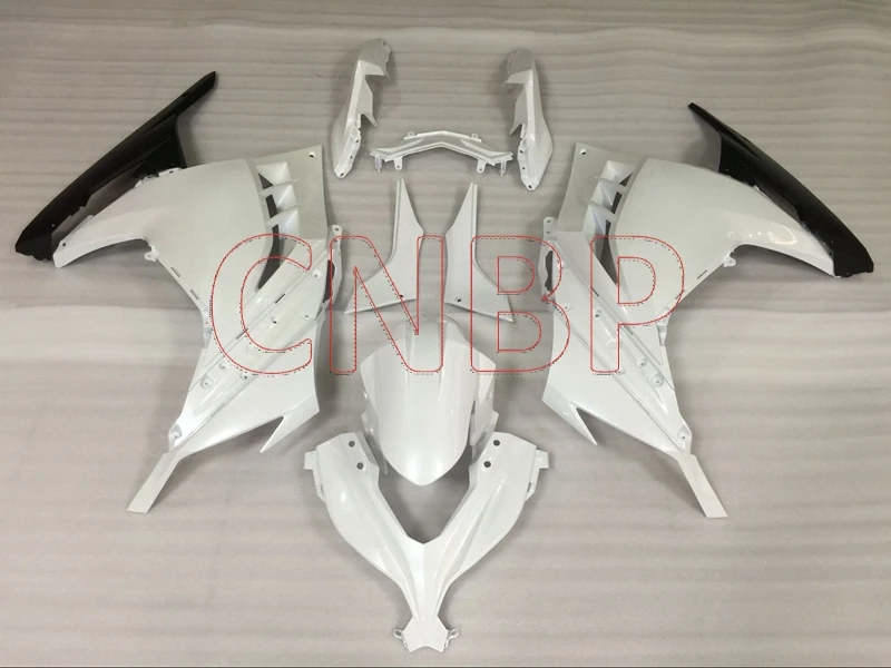 

Fairings EX 300 Ninja 2013 - 2015 Pearl White Black Fairings EX300 14 15 Fairing Zx300r 2015 no paint