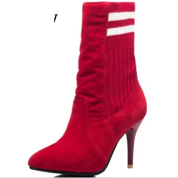 

Sapato Feminino Shoes Woman Women Pumps Chaussure Femme Ankle Wedding Boots Fashion Ladies Girls High Heels Elegant G61225