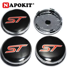 4 шт. 60 мм логотип ST автомобильные колпачки для колес эмблема для Ford ST Fusion Everest Escape Explorer Edge Mondeo Focus Ecosport Fiesta Kuga