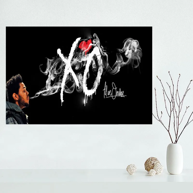 Custom Weeknd Canvas Poster Home Wall Art Cloth Silk Fabric Print with Free Shipping Worldwide ...