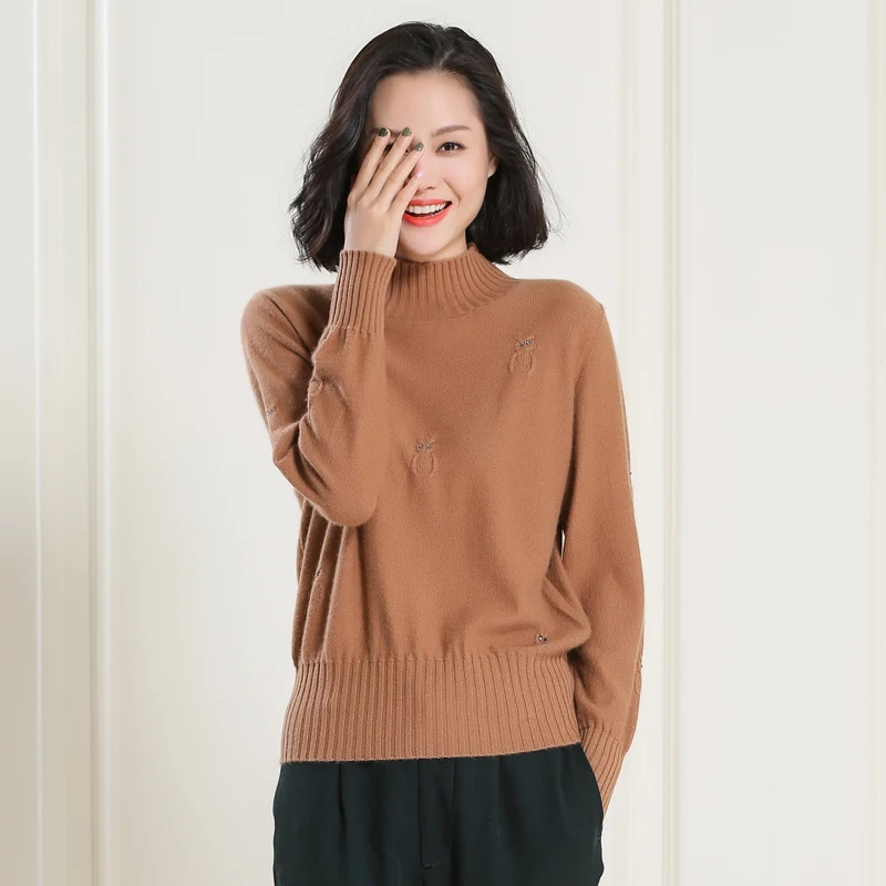 100 Pure Cashmere TOP quality thick cashmere sweater turtleneck kitten