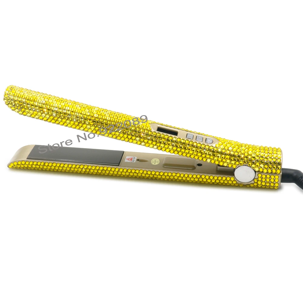 yellow hair straightener