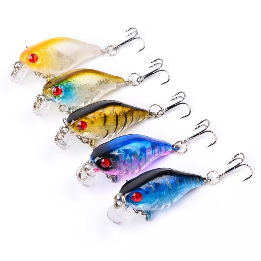 5 шт. 4 3 г см crankbait рыболовные приманки пластик жесткая рукоятка искусственные