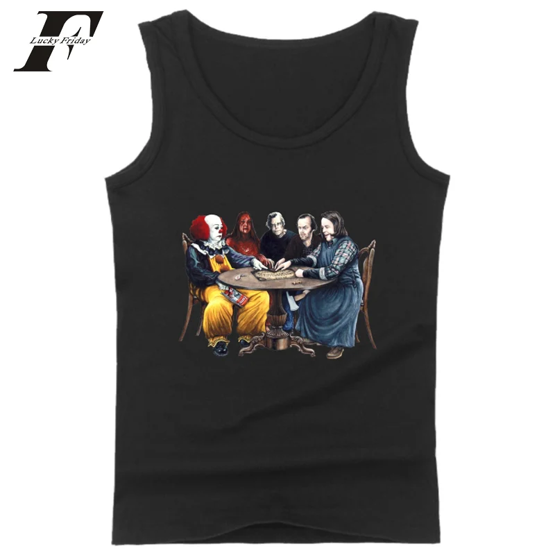 Майка LUCKYFRIDAYF Stephen King's It из фильма ужасы летние майки мужские топы для