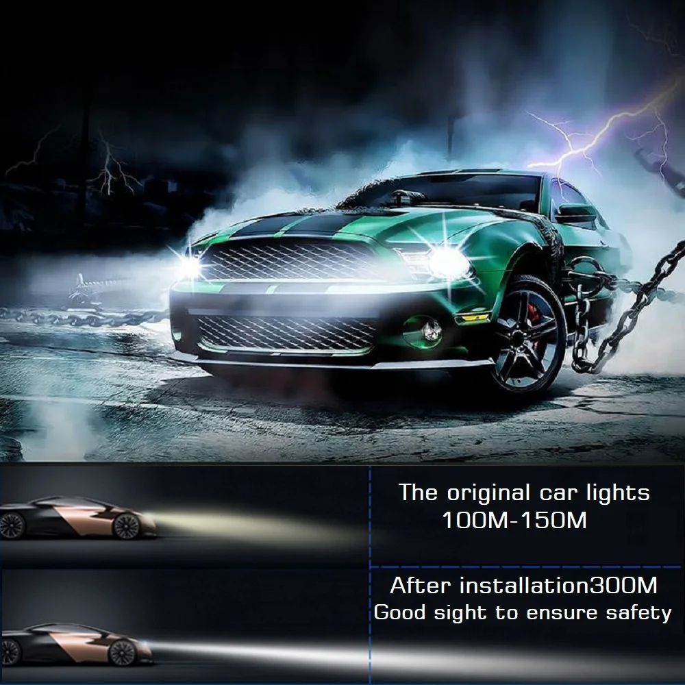2019 16000lm Улучшенная S2 Светодиодные Автомобильные фары с мощные чипы COB H1 H3 H4 H7 H8 H9 H11
