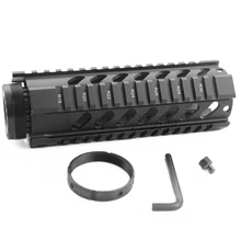 " Длина Тактический Quad Rail трубчатое цевье M16 M4 AR-15 ручной Gurad для Принадлежности для охоты