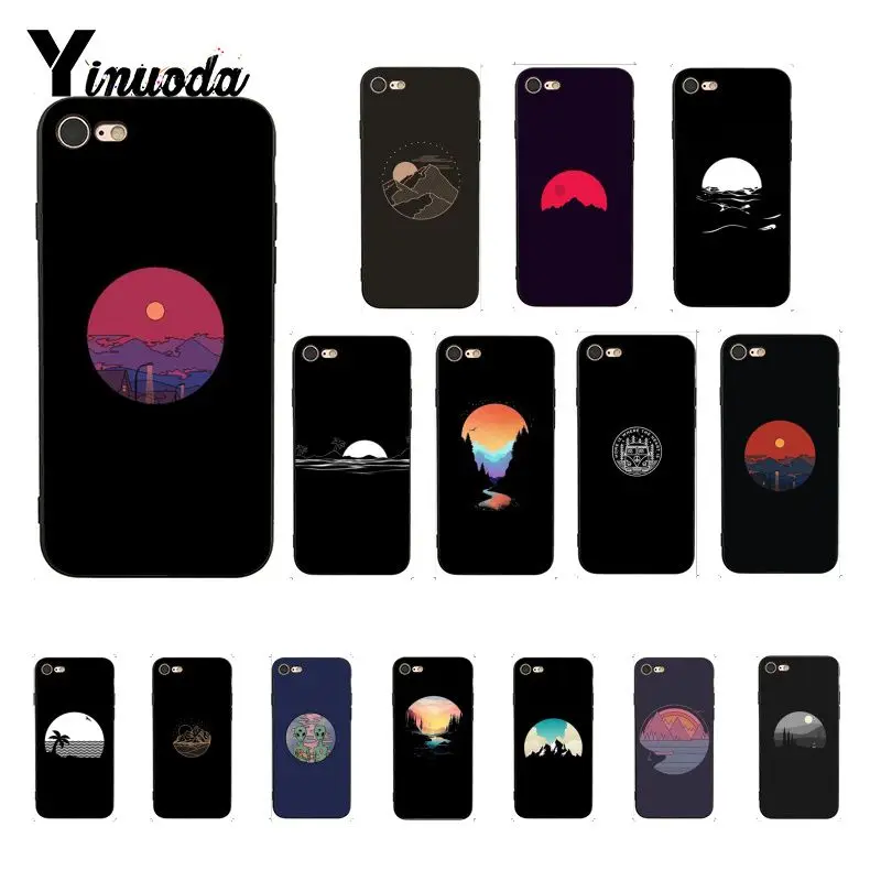 

Yinuoda Japanese Art Alien Mountain Coque Shell Phone Case for iPhone 8 7 6 6S Plus X XS MAX 5 5S SE XR 10 Cover