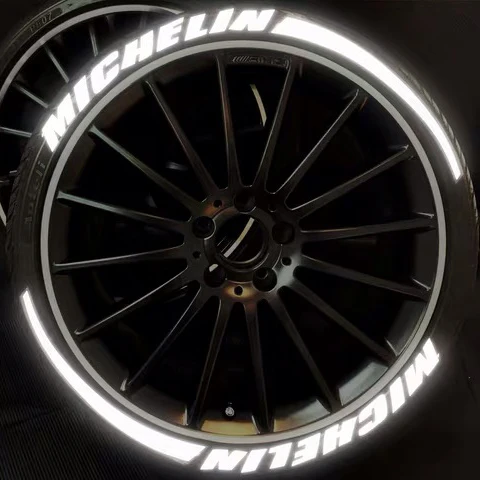 

[reflective] car universal 3D logo tire wheel sticker Auto motorcycle styling custom funny sports decoration stickers decals