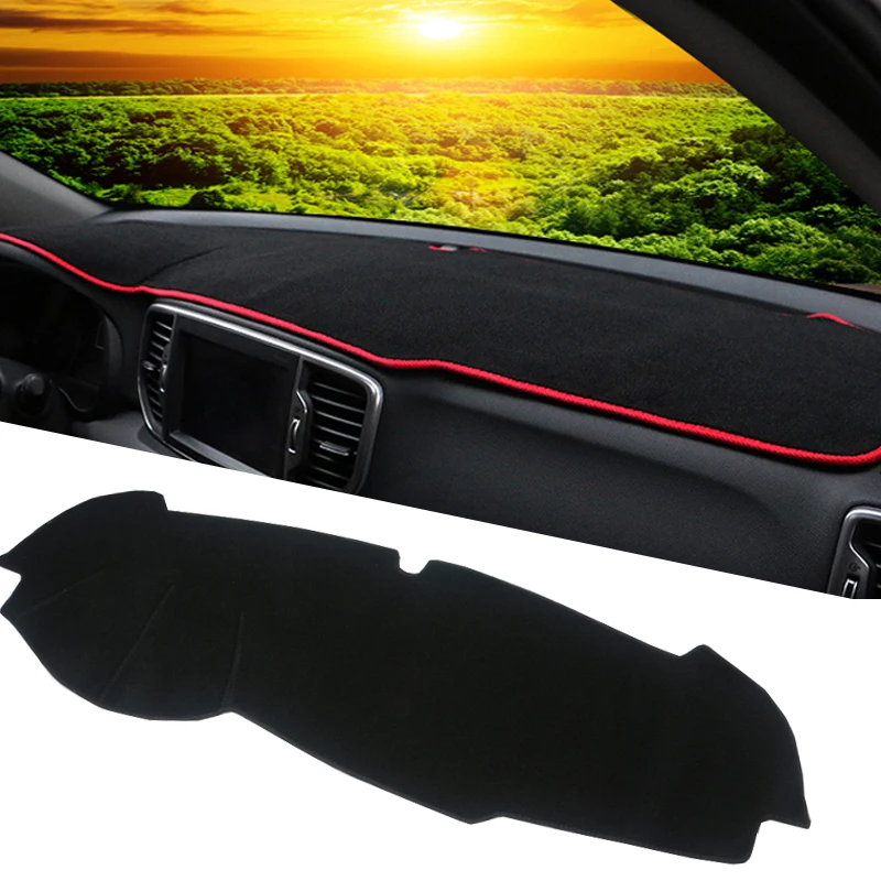 

For LHD KIA Sportage QL 2018 2017 2016 Car Anti-slide Pad Dashboard Mats Reflective Protector Mat Summer Interior Accessories