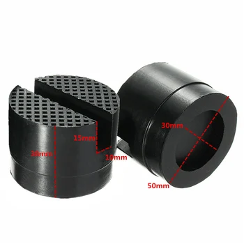 

2 Pcs Universal Car Slotted Frame Rail Floor Jack Rubber Pad Adapter Protector Car Styling