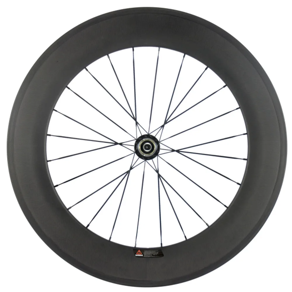 Flash Deal 700C Carbon Fiber 88MM Road Bike Wheels Front Wheel Clincher Wheelset U Shape Rear Wheel 25mm Width 1