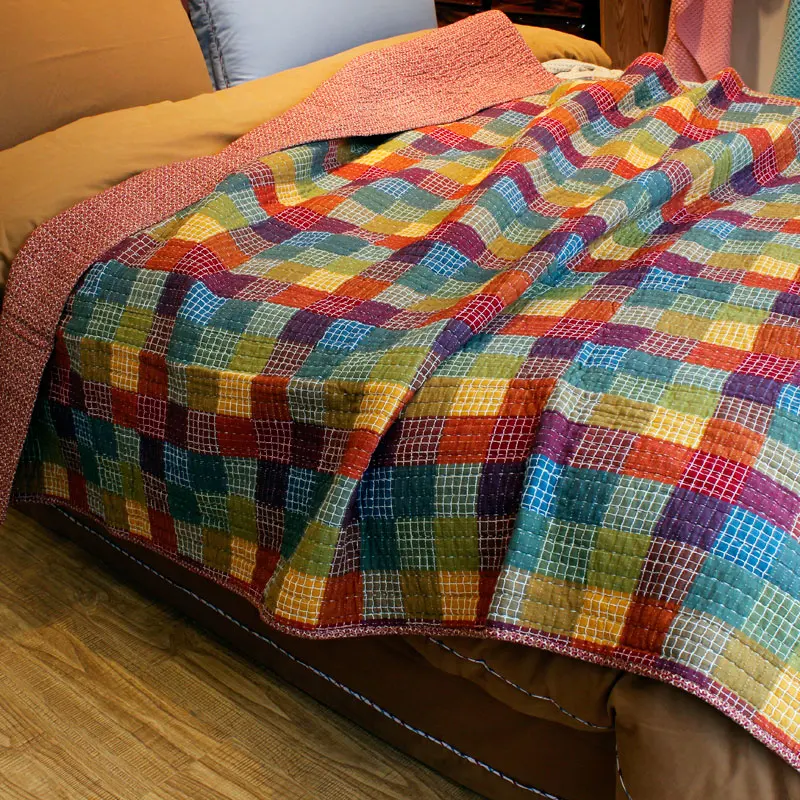 new cotton quilted blanket