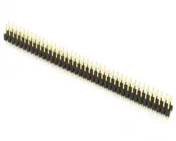 5 шт. Позолоченные шаг 2,54 мм 2x40 Pin 80 Pin двухрядный мужской штырьками полосы прямо иглы Разъем