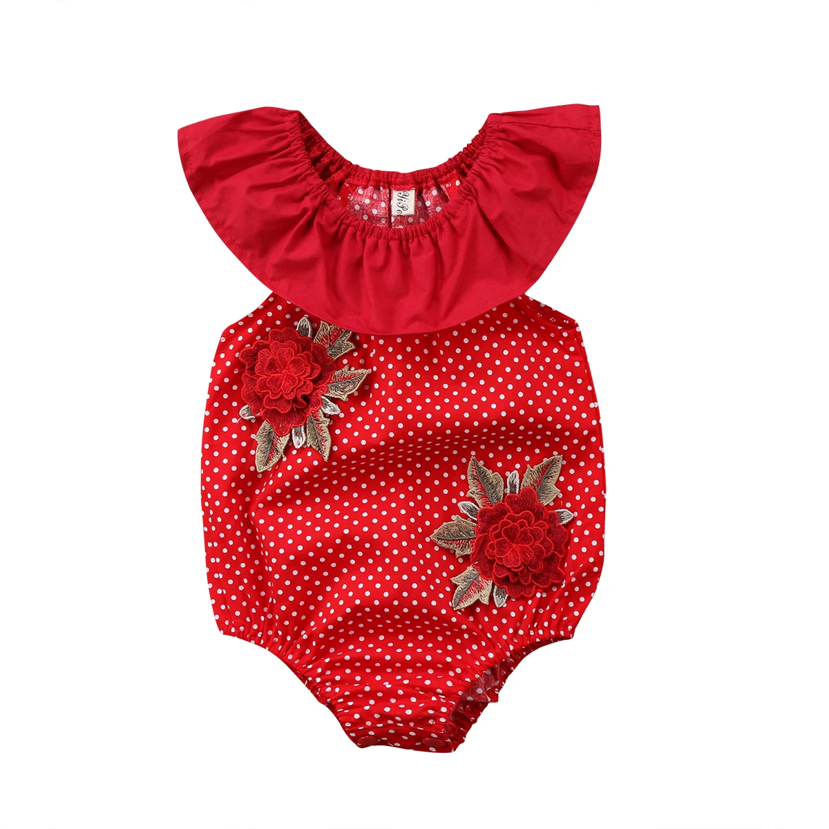 

Emmababy Newborn Baby Girls Summer 3D Flower Floral Dot Jumpsuit One Piece Bodysuit Outfits Clothes