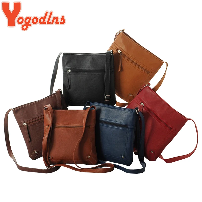 Yogodlns diseñadores mujeres bolsos de mensajero mujeres bolso de cubo de cuero bandolera bolso de hombro Satchel