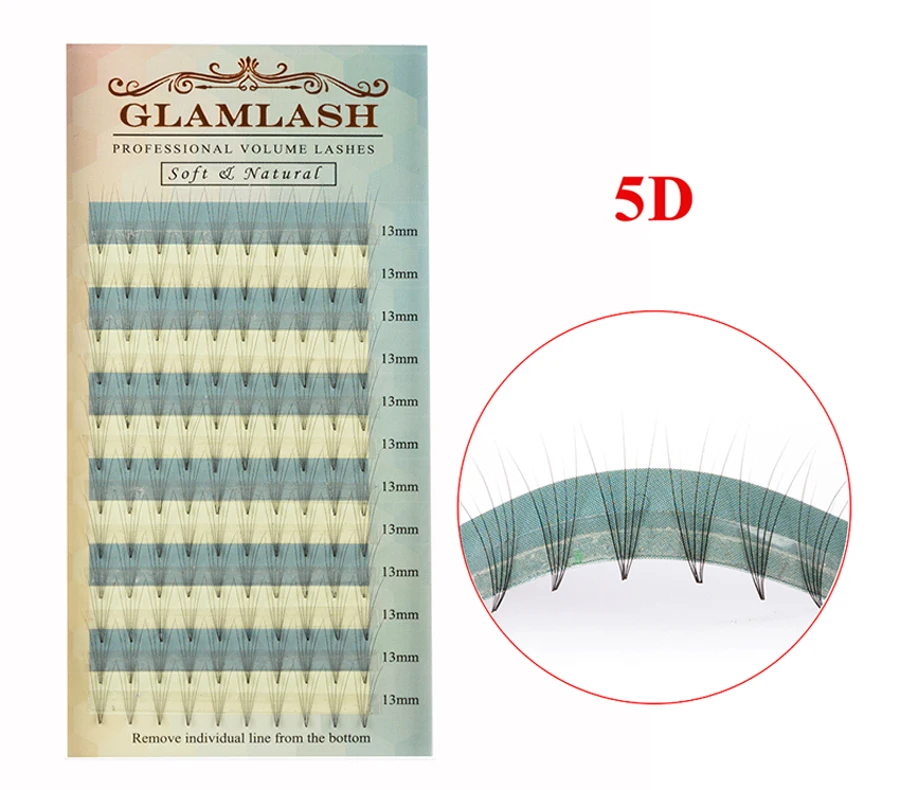 GLAMLASH Premium 2D 3D 4D 5D 6D предварительно сделанные русские объемные веерные ресницы для наращивания русский объем предварительно сделанные ресницы для наращивания