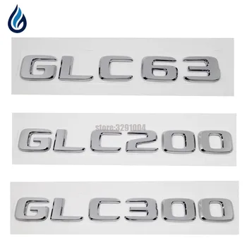 

For Mercedes Benz GLC Class AMG GLC63 GLC200 GLC300 Chrome Number Letters Rear Trunk Emblem Badge Sticker for w204 w203 w211
