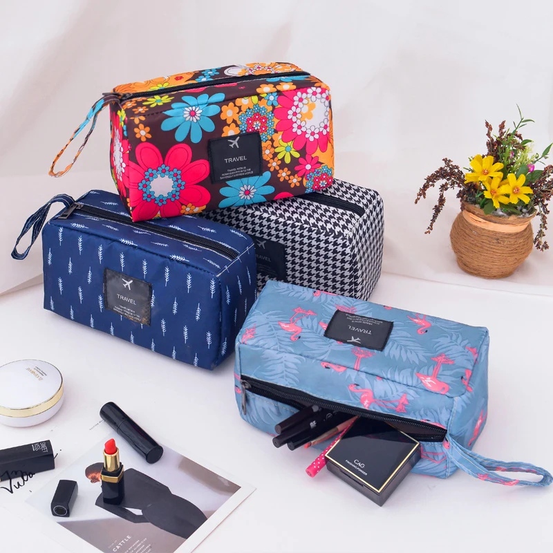 Cosmetische Tassen voor vrouwen Акварельная печать wassen tassen dames дизайнерская мода Make up Tas Cosmetische opbergtas voor R