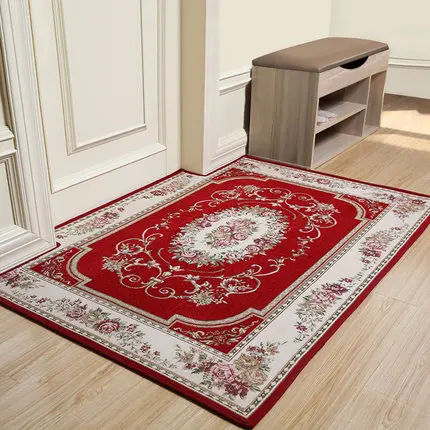 Европейский стиль, цветочный ковер, коврик для двери, прямоугольный напольный ковер
