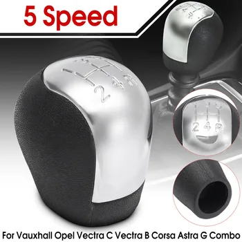 

Chrome ABS 5 Speed Car Gear Shift Knob Chrome For Vauxhall for Opel Vectra C B Corsa Astra G Combo 2002 2003 2004 2005